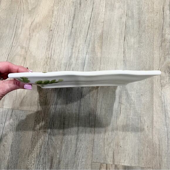 TableTops Gallery JARDIN Platter Hand Painted  Hand Crafted Serving Kitchen - Picture 8 of 8